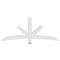 Ekena Millwork Alberta Architectural Grade PVC Gable Bracket, 72"W x 30"H x 4"D x 4"F, 10/12 Pitch GBP072X30X0404ALB00 - alternate 3